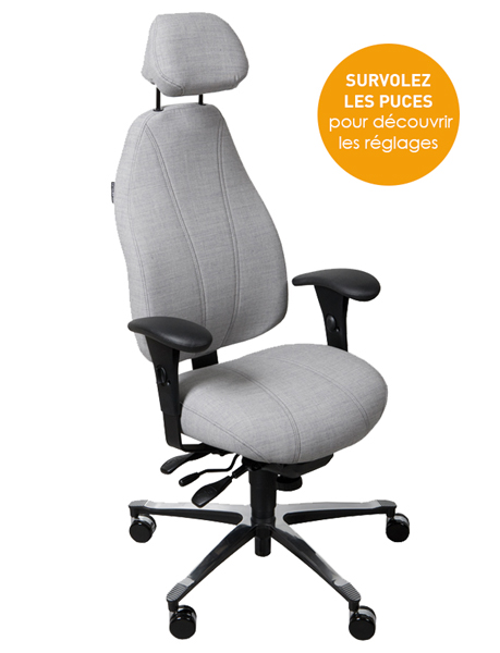 Mode d'emploi du siège ergonomique T4000 pour limiter les Troubles Musculo-squelettiques au bureau