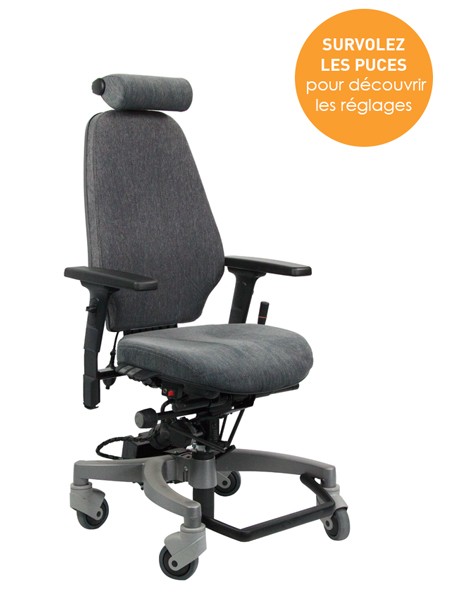 Siège ergonomique Tilto - Handicap et Emploi