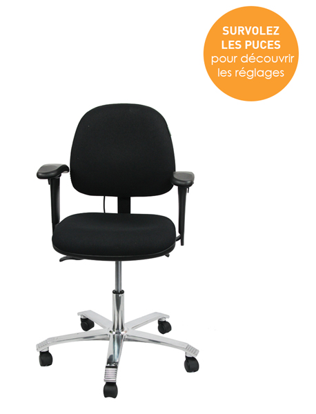 Siège ergonomique 2300 pour les métiers du commerce et de l'industrie