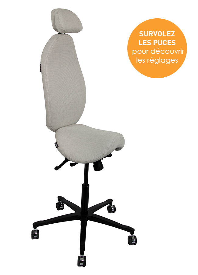 Siège ergonomique High 5 pour travailler assis-debout