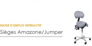Réglages du siège ergonomique Amazone / Jumper - Assis-Debout