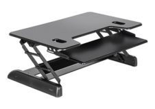 Plateforme de travail assis-debout pour rester actif et en forme au bureau