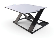 Plateforme Oploft pour poste de travail assis-debout avec ordinateur