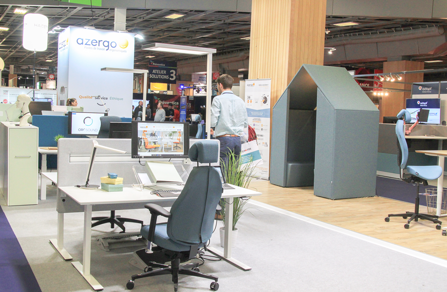 Stand Azergo Préventica Paris - Prévention des TMS et Santé au travail