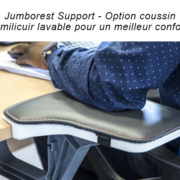 Repose-bras Jumborest Support en similicuir - Soutien du bras lors du ravail sur poste bureautique